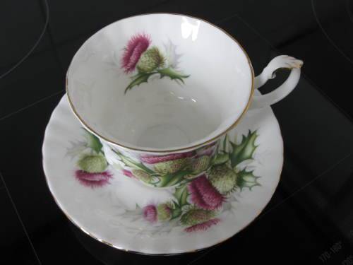 Royal Albert Highland ThistleTea Duo