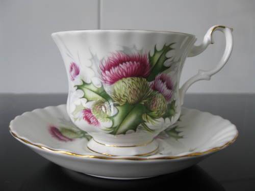 Royal Albert Highland ThistleTea Duo