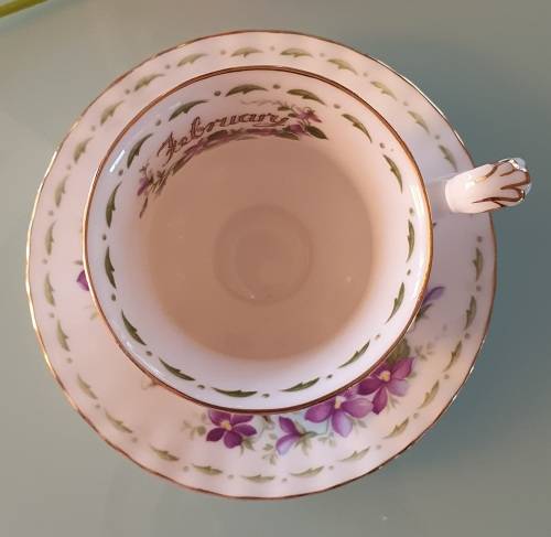 Royal Albert Flower of the Month February Coffee Duo