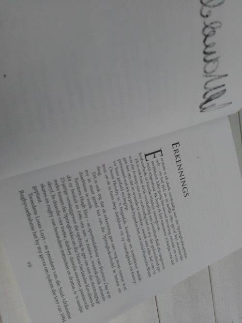 'DIE KAPTEINS' BOOK WITH AUTHOR SIGNITURE AND WHAT LOOKS TO BE MADIBA'S SIGNITURE