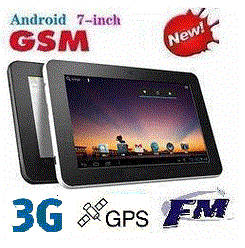 *ULTIMATE* slim 7" 8GB ANDROID 4.0. GSM Internal 3G TABLET. HD, 3D. GPS 1GHZ, BLUETOOTH, 2 CAMERAS