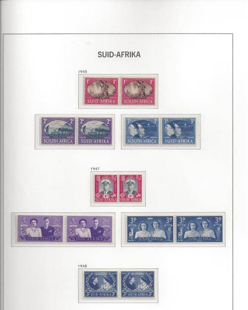UNION COMMEMORATIVES 1945 - 1948. UNMOUNTED MINT