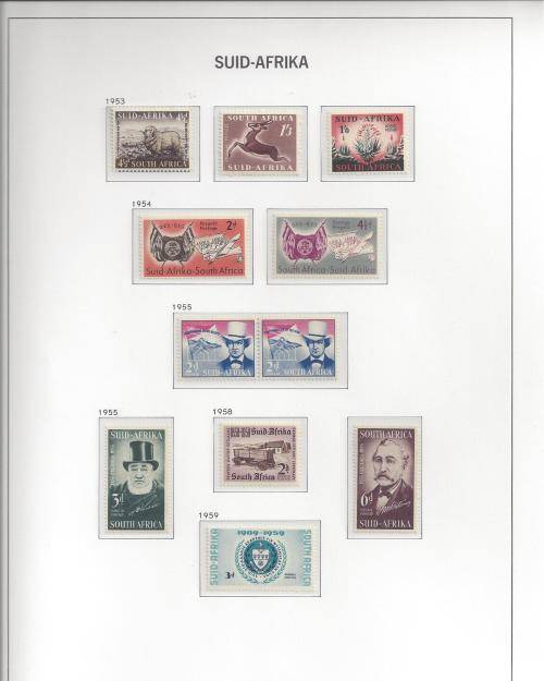 UNION COMMEMORATIVES 1953 - 1959