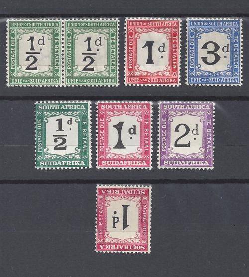 EARLY UNION UMM POSTAGE DUES. 2 X SHORT SETS & 1 X SINGLE. SEE BELOW