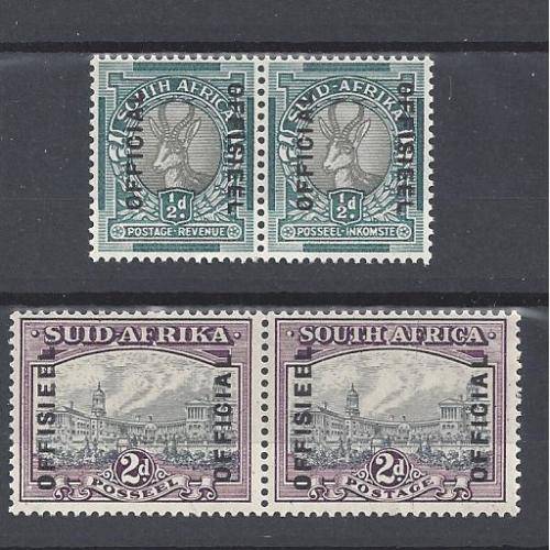 'OFFICIALS'. SACC 37 & SACC 38 UNMOUNTED MINT. HIGH CATALOGUE VALUE!