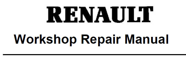 Renault workshop engine repair manual EBOOK