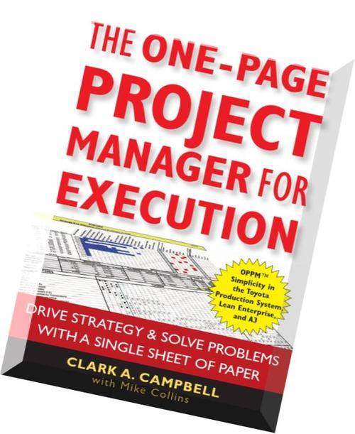 The-One-Page-Project-Manager-for-Execution EBOOK