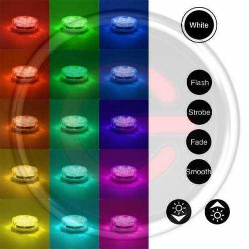 Submersible LED LIGHT With Remote Control RGB
