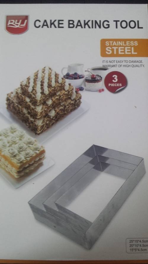 Cake Baking Molds 5 Types, sets of 3