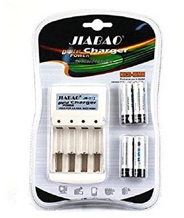 Battery Charger - Jiabao Battery Charger fits AA, AAA NiCD and NiMH