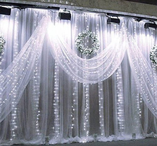 Fairy Curtain - 3m x 3m Fairy Curtain - White or Multi-Color 3m x 3m Fairy Curtain(Wholesale)