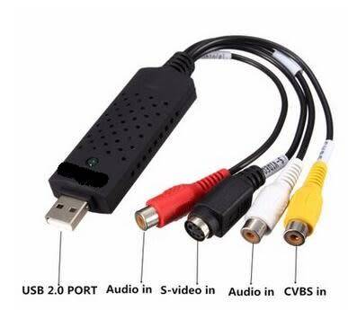 USB 2.0 Video Adapter With Audio  Video DVR - S-Video