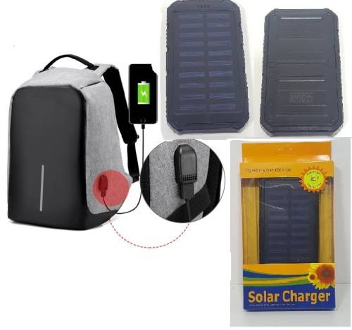 Laptop Bag + Solar Power Bank - 17" Anti-Theft Laptop Bag in 3 Colours + 20000mAh Power Bank