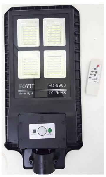 60W Solar Light - Solar 60W LED Street Light + Remote - 60W LED Solar Light with Remote