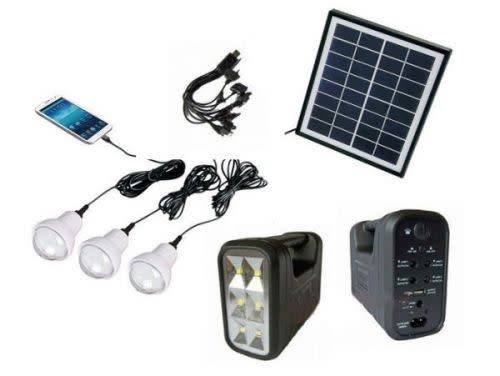 Solar Light Kit -  Outdoor Solar Lighting System - 3 Bulb LED Solar Light Kit