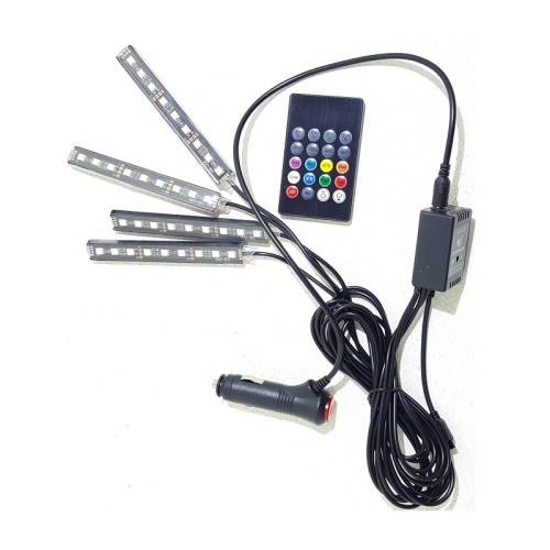 Car Interior Lights - Atmosphere Lights - 4x9 LED Car Atmosphere Interior Lights