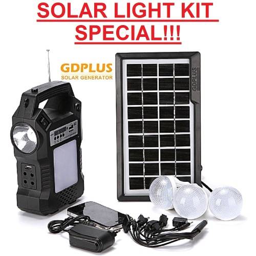 Solar Light Kit Special!!! Outdoor Solar Lighting System - 3 Bulb LED Solar Light Kit