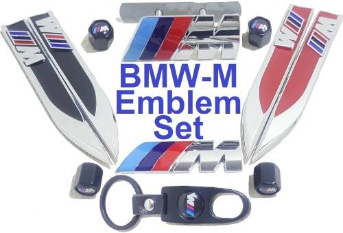 BMW-M Emblem Special!!! BMW-M Badges - BMW-M Emblem Set - M Front, Side, Boot Badge Set