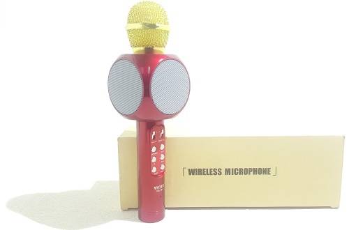 Clearance Auction!!! Microphone - Bluetooth Karaoke Mic with Built-In Speakers and LEDs