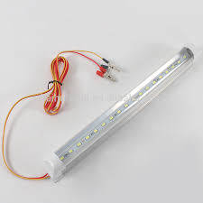 12V Battery DC LED Tube Lights Bar with clip Highlighting Energy-saving Fluorescent Tubes 30CM