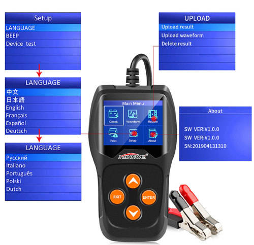 BLACK FRIDAY SPECIAL Konnwei Battery Tester - Konnwei KW600 Battery Tester with updateable Software