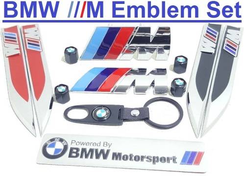 BMW M Emblem Special!!! BMW-M Badges - M Emblem Set - M-Power Badge Set