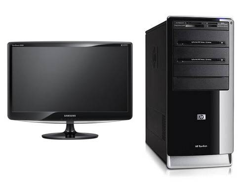 GORGEOUS! HP Pavillion Desktop Computer & Samsung B2030 Monitor