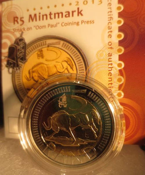 2013 Oom Paul R5 with CW mintmark