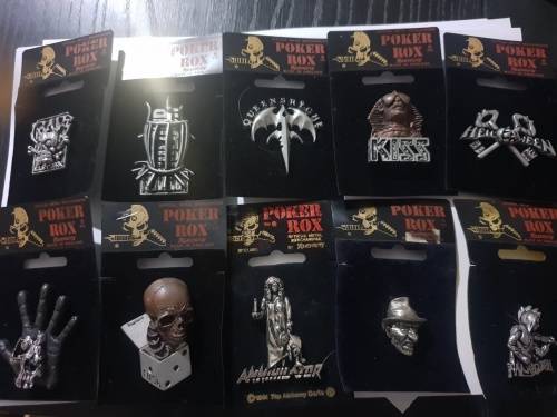 Music Mix Merchandise - Pings, Necklaces, Belt Buckles