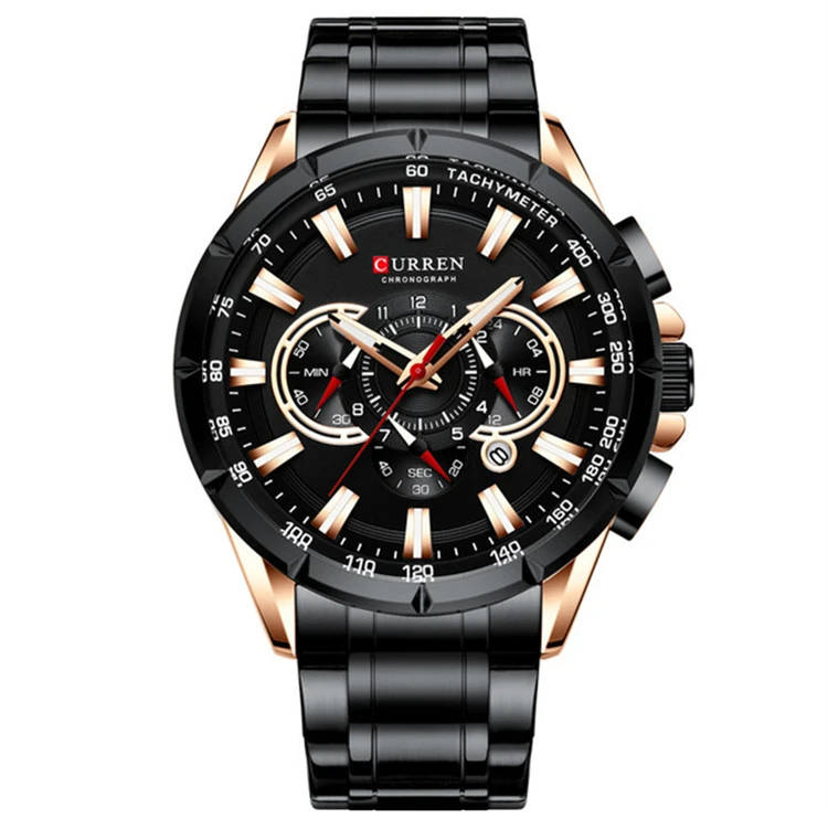 WOW! BRAND NEW! Stainless Steal CURREN 8363 CHRONOGRAPH WATCH