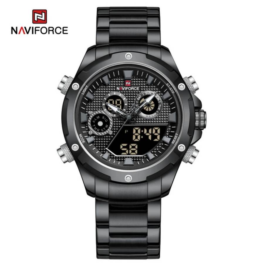 Naviforce 9217 Awakening Avant-Garde Sporty Power men`s Digital Stainless steel Wrist watch