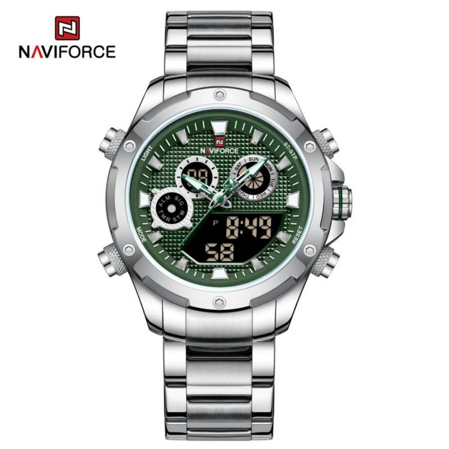 Naviforce 9217 Awakening Avant-Garde Sporty Power men`s Digital Stainless steel Wrist watch