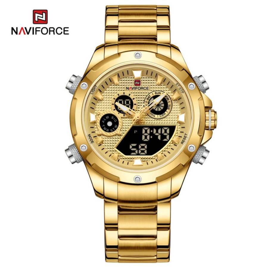 Naviforce 9217 Awakening Avant-Garde Sporty Power men`s Digital Stainless steel Wrist watch