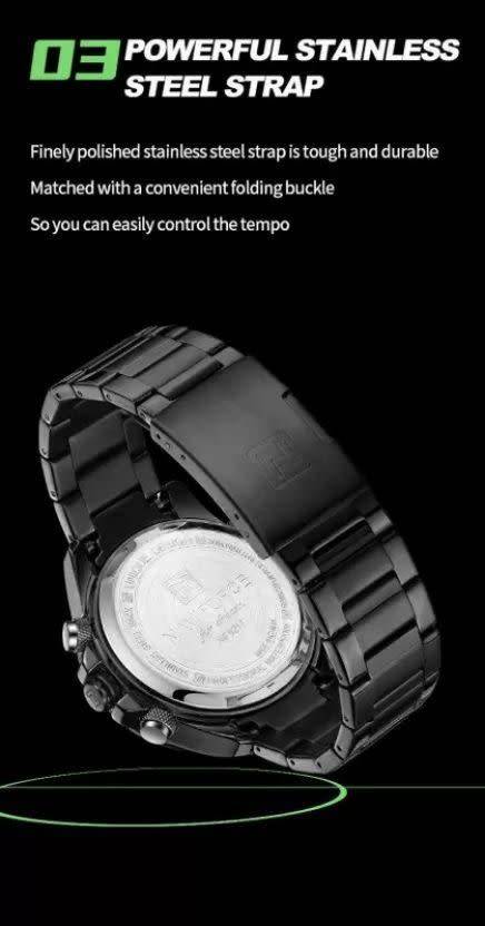 Naviforce 9217 Awakening Avant-Garde Sporty Power men`s Digital Stainless steel Wrist watch