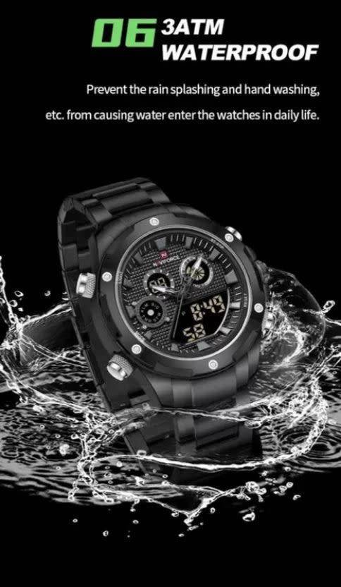 Naviforce 9217 Awakening Avant-Garde Sporty Power men`s Digital Stainless steel Wrist watch