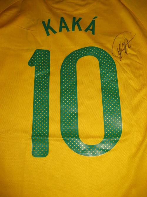 Ricardo KAKA signed Brazil World Cup home shirt WOW