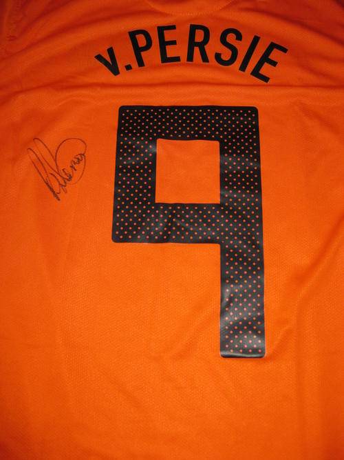 Robin VAN PERSIE signed Holland World Cup 2010 home shirt