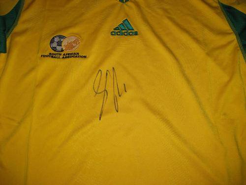 Steven Pienaar signed South Africa World Cup 2010 home shirt