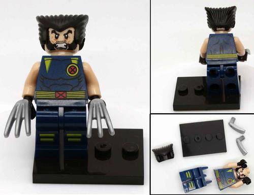 No Brand Lego Compatible Wolverine in Xmen Gear