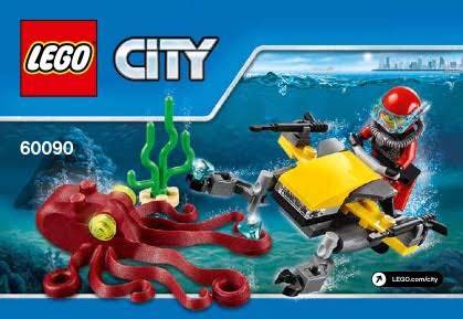 Lego City Deep Sea Scuba Scooter 60090