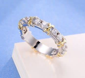 Exquizite Simulated Diamond Silver Polished Ring