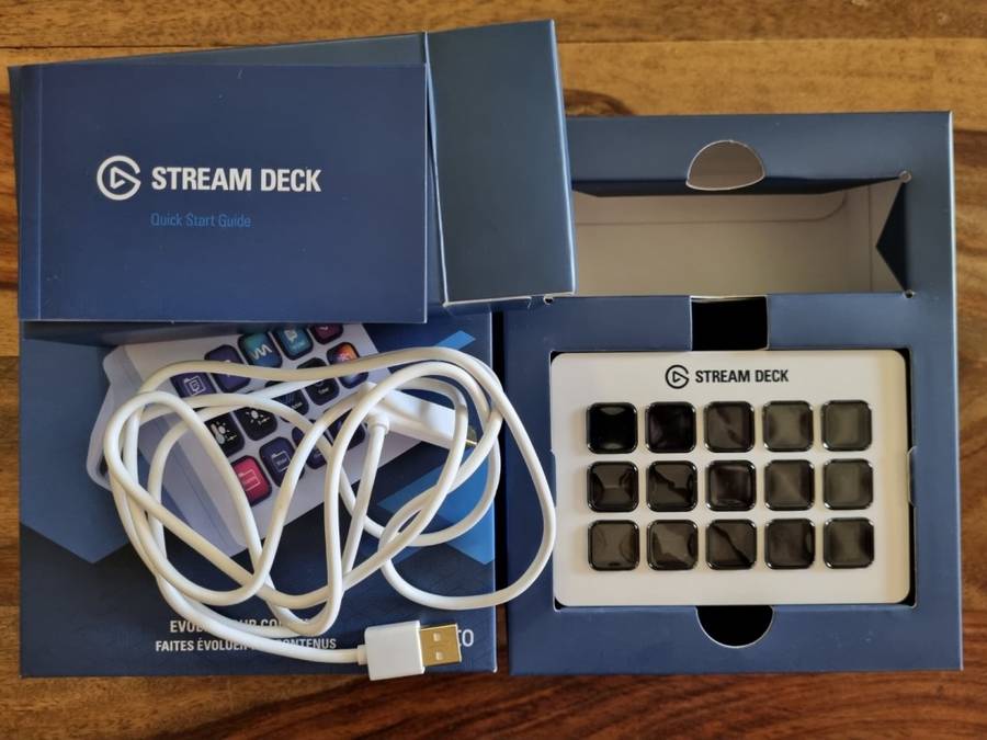Elgato 10GBA9911 Stream Deck MK2 White 15-Key LCD USB Stream Controller Keyboard
