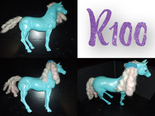 Blue Barbie Horse