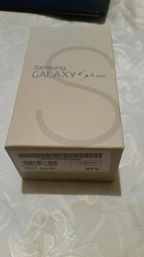 Samsung Galaxy S4 Mini Mist Black - Sealed