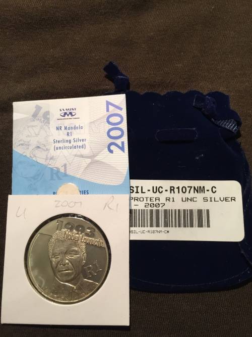 2007 Protea Nelson Mandela Silver UNC R1
