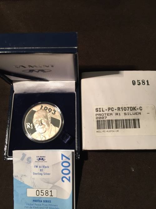 2007 Protea De Klerk Silver PROOF R1