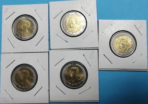 2008  MANDELA  R5  90th  BIRTHDAY  Coins