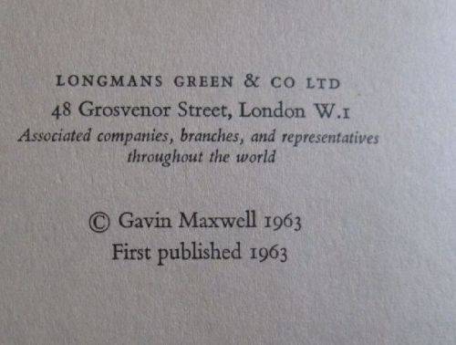 The Rocks Remain - Gavin Maxwell - First Edition