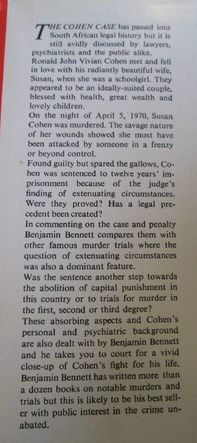 The Cohen Case - Benjamin Bennett