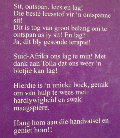 Tolla - Sit, Ontspan, Lees en Lag